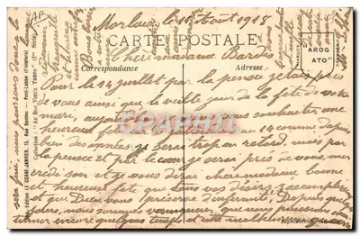 Mujer en traje tradicional — '¡Oh! buenos viejos tiempos!' — edición Faulette — Reverso