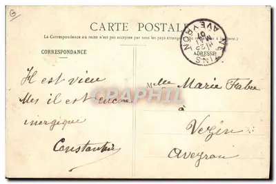 En Saboya - Tipo de Campesino — Editor E. Revérend, n° 971 — Reverso