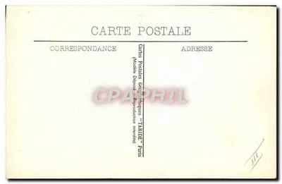 Carta geográfica de la Alta Saboya — Departamento de la Alta Saboya — Tarjetas Postales "TARIDE" París — Reverso