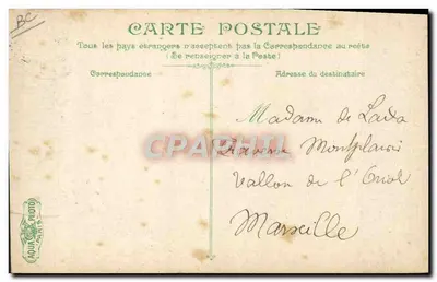 Vichy - Landbouw in de omgeving — uitgever V.E.C. n°24 — Achterkant