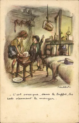 Sala de jantar — cena de cozinha com crianças — Roulebert