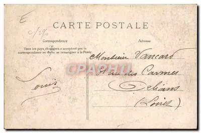 Manifestação do 1º de maio em Paris — Um Estafette — Hélio, E. La Daley, Paris — Verso