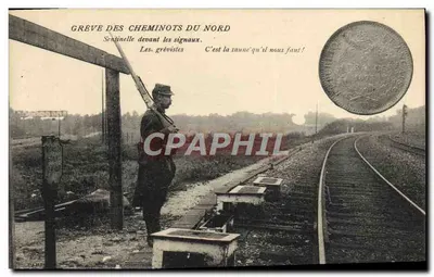 Greve dos Ferroviários do Norte — Sentinela diante dos sinais — Editor E. E. DARRÉ