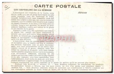 Les Orphelins de la Guerre — A St-Jean-Cap-Ferrat. La cueillette des oranges. — Verso