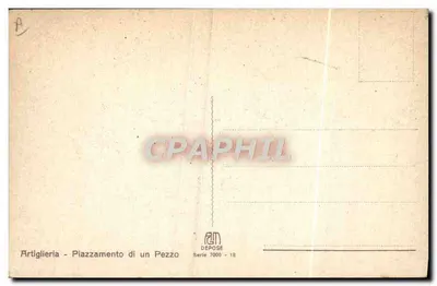 Artaria - Posicionamento de um canhão — DEPOSE, série 7000 - 18 — Verso