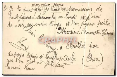 Toul — Guarnição — 6º Regimento de Artilharia de Fortaleza — Carregamento de uma peça de 95 — Prathernon, editor, Toul — Verso