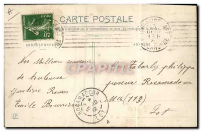 Artilleria colonial — Observação de uma salva — Foto A. Sallies, Fototipia Labouche Frères, Toulouse — Verso