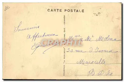 Tignes — La Vieja Dentelliera — La Savoie Pittoresque, n°44 — Reverso