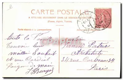Klederdracht van de Savoie — Bourg-St-Maurice — Pittier, fot. edit., Annecy, n°219 — Achterkant