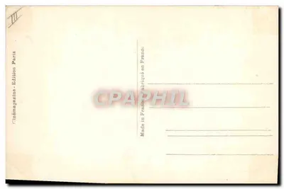 Dwa postacie w strojach historycznych — Cinémagazine Paryż — nr III — Rewers