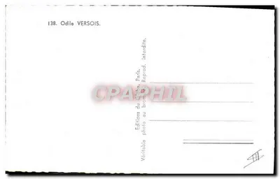 Odile VERSOIS – Portret kobiecy – Éditions du Globe, Paryż, n°138 — Rewers