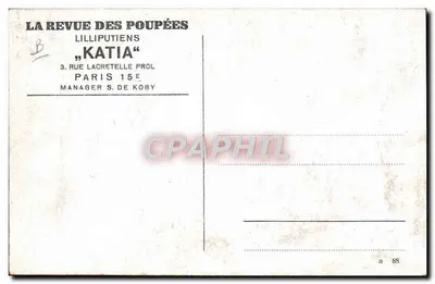 Espectáculo De Marionetas — Lilliputiens "Katia" — La Revue Des Poupées — Reverso