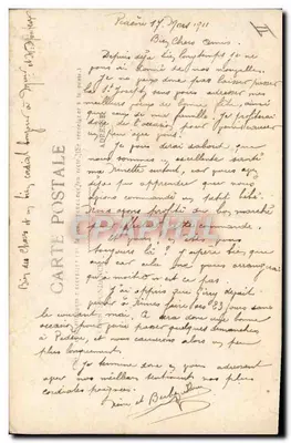 Kobieta przy telefonie — pocztówka życiowa — wydawca Berlajouan, nr 055 — Rewers