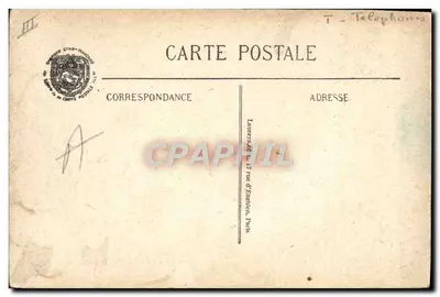 Posto de telefonistas em uma trincheira de primeira linha — Visé Paris N°602 — Verso