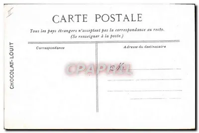 Embarcação de pesca — Editada para o CHOCOLAT-LOUIT — n° T — Verso