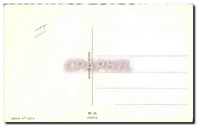 Dwa myśliwi na rybacku — karikatura — M.D. Paryż, seria nr 954 — Rewers