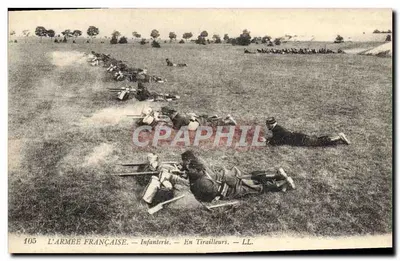 DIE FRANZÖSISCHE ARMEE — Infanterie — In der Schusslinie — LL. — N° 105