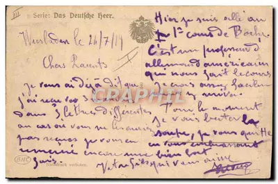 Artilharia em observação do inimigo — Série: Das Deutsche Heer — Verso