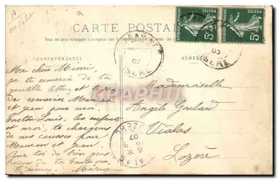 Femme en costume savoyard — Environ d'Albertville — E. Reynaud, Chambéry, n°12 — Verso