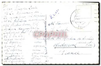 Stara pocztówka Esperanto Groeeten uit Zeist Den Haag — Rewers