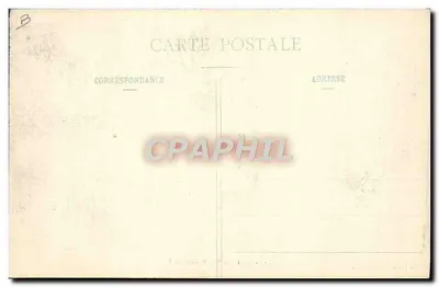 Papeteries de SOREL-MOUSSSEL — przemysłowa fabryka z dymiącymi kominami — Ch. Foucault, wyd., Dreux, n°4 — Rewers