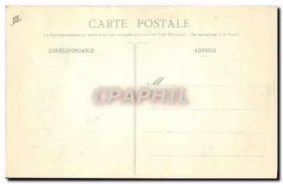 Castelo e Papelaria de Sorel-Moussel — vista com lago e chaminé — Ch. Foueault, editor, Dreux — Verso