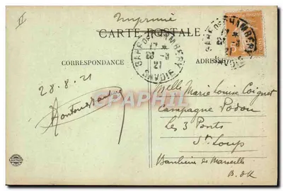 Okręgi Chambéry — Papeteries de Leyssse — nr 1102 — Rewers