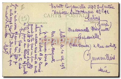Besançon — A Ponte — As Fábricas de Papel e o Doubs nos Prés de Vaux — Verso
