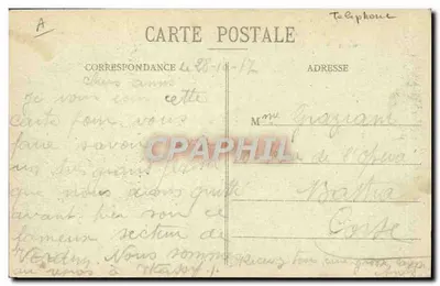 Wassay - Rue Général-Delfrance — Um Beijo de Wassay — Jules Alexandre, edit. em Wassy — Verso