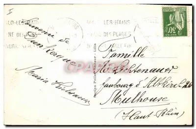 Dunkerque — La Cale des Pêcheurs — L.P. 16, editore Pacin Polle, Lille — Verso