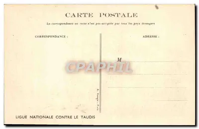 Criança derramando água gelada — ilustração de Noullelot — Ligue Nationale Contre le Taudis — Verso