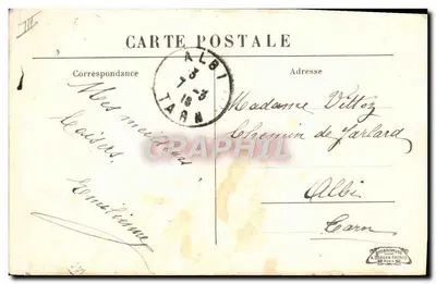 Institution de Madame Pinard — Salon — éditeur GEORBROMURE A. Bregen Frères — Verso