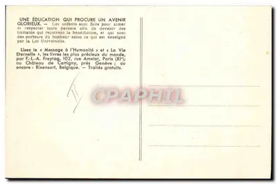 As crianças do Reino da Paz — série 10 — editor não visível — Verso