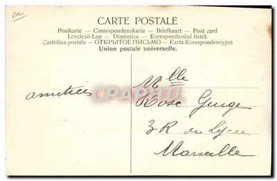 Armée Française : Chasseurs à pied — G. Sch. Sch. 1026. — Achterkant