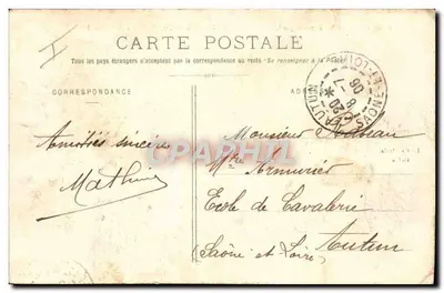 Revue du 20e Corps d'Armée passée par le Général Bailloud, le 31 Mai 1906, sur le Plateau de Malzéville — Imprimeries Réunies, Nancy — Négatif de M. H. Bellieni — Verso