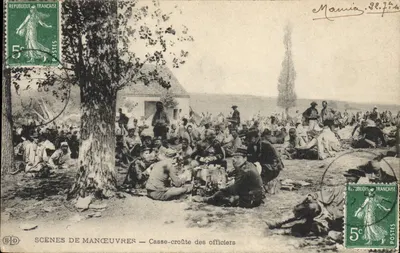 Militärmanöver — Offiziersimbiss — E.P.D.