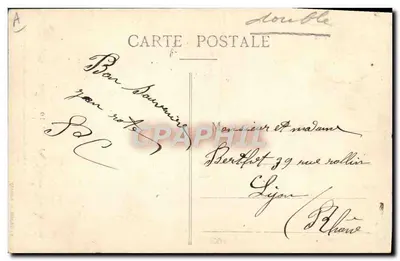 Reunión de la Saboya con Francia — 1860-1910 — A. Garlet — Annecy — Reverso