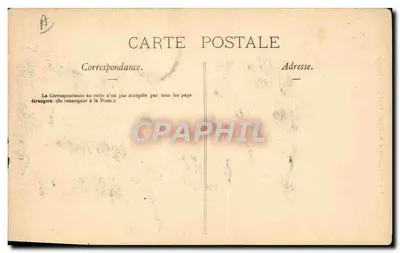 Kledij van Savoie (Grésy-sur-Isère) — vrouw in traditioneel kleding met paraplu en mandje — C. SCHMAUD, CHAMBOY — Achterkant