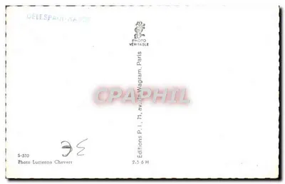 Lisette Jambel — uśmiechnięty portret — Éditions Lucienne Chevert, S-530 — Rewers