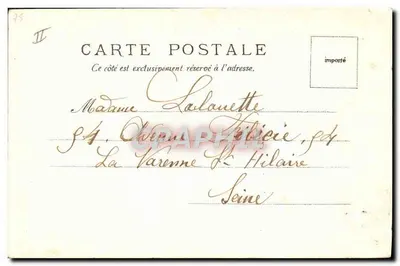 Hôtel de Ville — Paris — V.P. No. 1309, editor Rauschlings — Verso