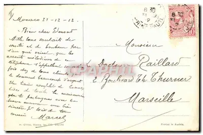 Cherubini festyczni — Szczęśliwy Nowy Rok i Szczęśliwe Urodziny — H. Christ, Wiedeń, Nr 170 — Rewers