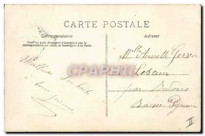 Dziecko rozmawiające — karta życzeń — A.N. PARIS n°656 — Rewers