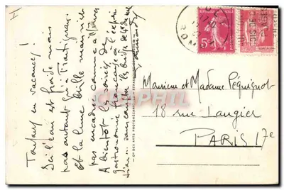 AULT-ONIVAL — Statek rybacki — wyd. UVERIK, nr 6008 — Rewers