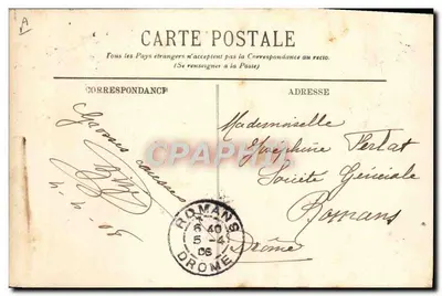 Toulon — Entrada de um barco de pesca na Darse — A. Bongault n°793 — Verso