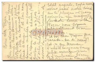 La Rochelle - Entrada do Porto — n°3208, editor R. Bergevin — Verso