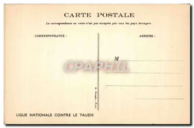 Mamãe... o porco que pisa no armário... — ilustração de Norilbor — Ligue Nacional Contra o Taudis — Verso