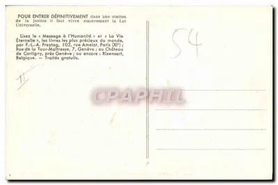 Entrada de uma Estação da Justiça — Nancy N° 183 — Verso