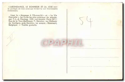 Het Kasteel van l'Abondance — Nancy N° 167 — Achterkant