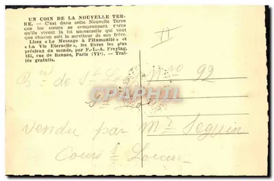 O povo de Deus se ama verdadeiramente — UM CANTO DA NOVA TERRA — editor F.-L.-A. Freytag, Paris (VIe) — Verso