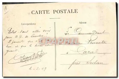 Joana d'Arc - 3º Atô - Cercle Ouvrier Saint-Thomas - Reims - Fevereiro-Março 1909 — Verso